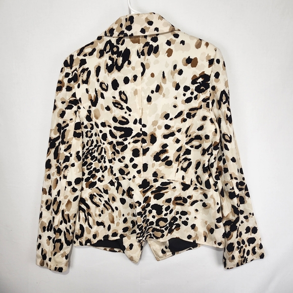 Chico's Leopard Print Women's Jacket Size M (1) - Picture 7 of 12